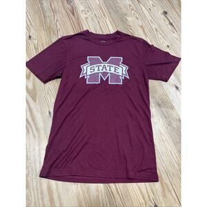Mississippi State Bulldogs Concepts Sport Fitted T Shirt Womens Small Cap Tee